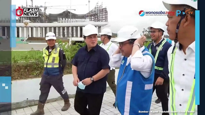 Erick Thohir Cek Kesiapan IKN Jelang Upacara HUT RI