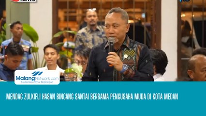 Mendag Zulkifli Hasan Bincang Santai Bersama Pengusaha Muda di Kota Medan