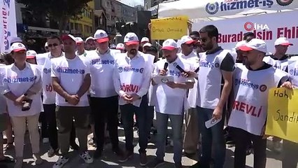 Yalova Belediyesi’nden çıkarılan işçilerden eylem