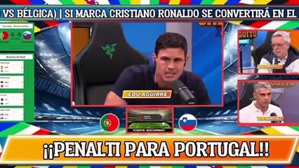 Se viraliza la reacción de Edu Aguirre al penalti fallado por Cristiano Ronaldo