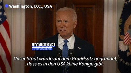Biden kritisiert Urteil zu Teilimmunität für Trump scharf