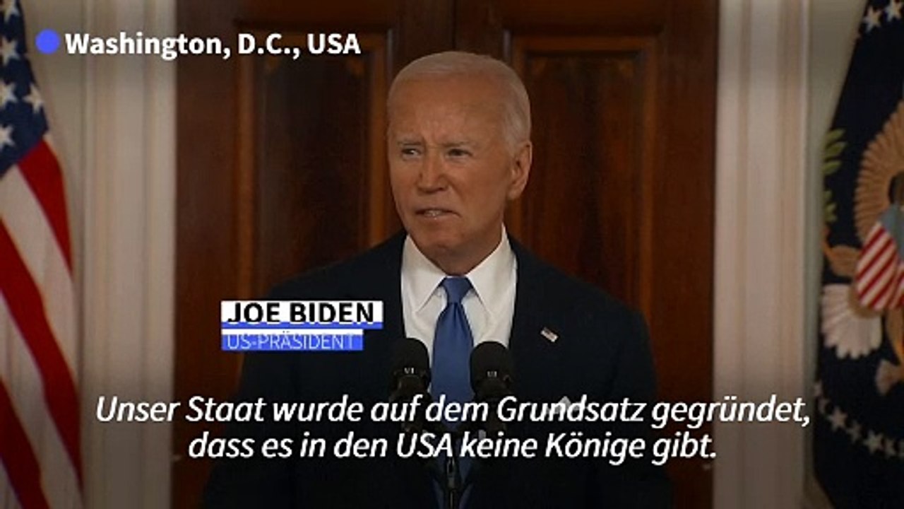 Biden kritisiert Urteil zu Teilimmunität für Trump scharf