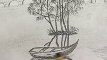 Pencil drawing // charcoal drawing // landscape drawing
