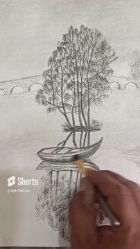 Pencil drawing // charcoal drawing // landscape drawing