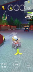 Mario Kart Tour - Fish Bone Ferry Gameplay (Night Tour Purchasable Kart)