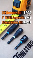 TOOlANT Magnetic nut driver bit set for impact driver