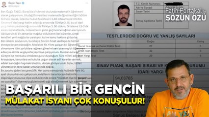 BAŞARILI BİR ÖĞRENCİNİN MÜLAKAT İSYANI ÇOK KONUŞULUR!