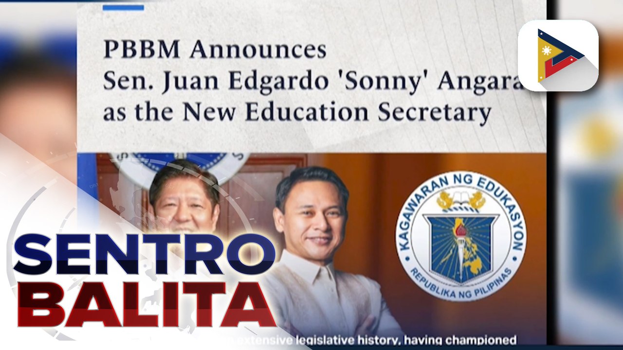 Sen. Sonny Angara, itinalaga bilang bagong DepEd Secretary ni PBBM