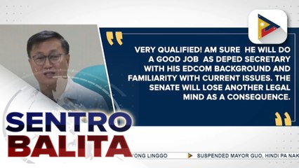 Sen. Pres. Escudero, naunang sinabi na hindi na kinakailangang palitan si Sen. Angara