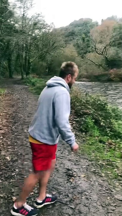 GO AND GET IT (He nearly broke his back)!!!! Kristen Hanby pranks