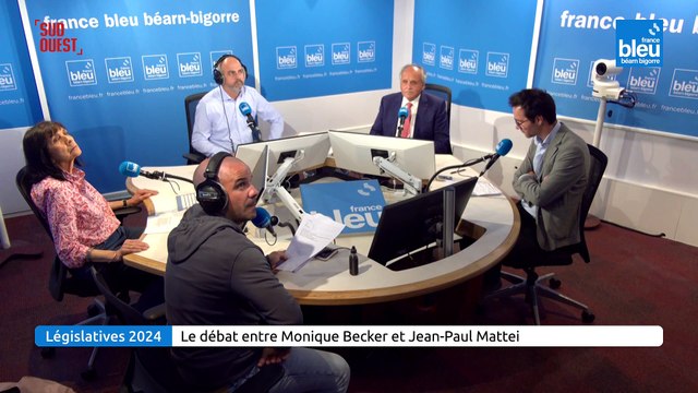 Législatives 2024 : le débat entre Monique Becker et Jean Paul Mattei dans la 2e circonscription des Pyrénées-Atlantiques