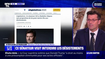 "On a totalement oublié les idées": ce sénateur LR dépose une proposition de loi pour interdire les désistements