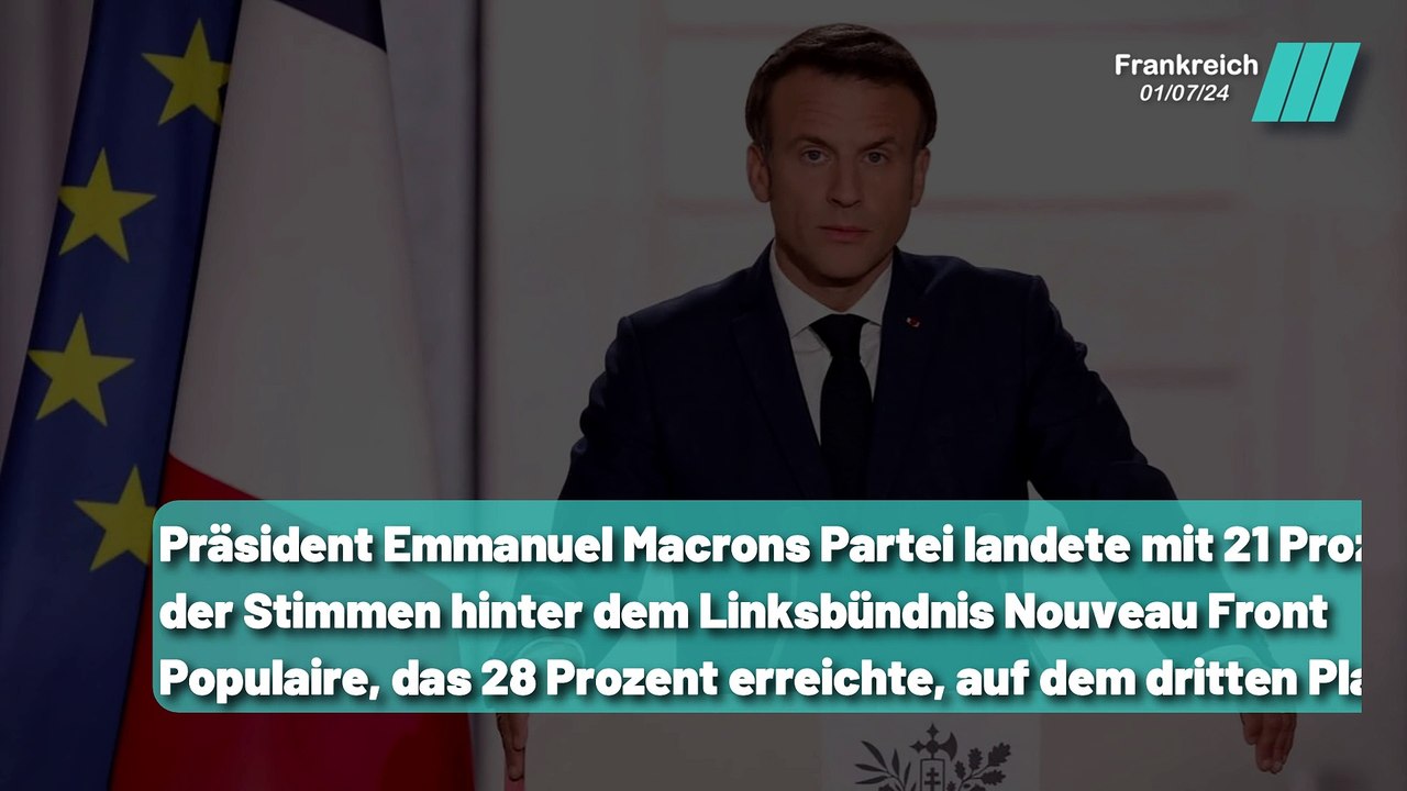 RN dominiert erste Runde mit 34% der Stimmen