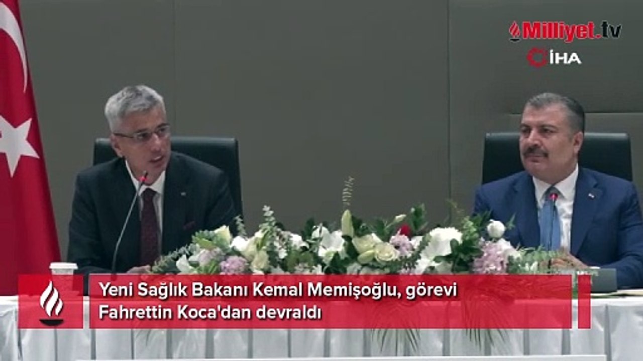 Yeni Bakan Memişoğlu görevi Koca'dan devraldı