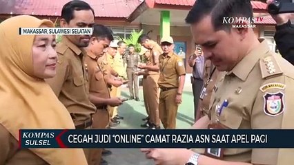 Cegah Judi Online Camat Razia ASN Saat Apel Pagi