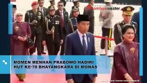 MOMEN MENHAN PRABOWO HADIRI HUT KE-78 BHAYANGKARA DI MONAS