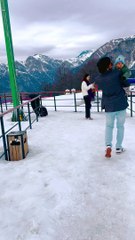 Snow falling in Qabala Azerbaijan Beautiful Places