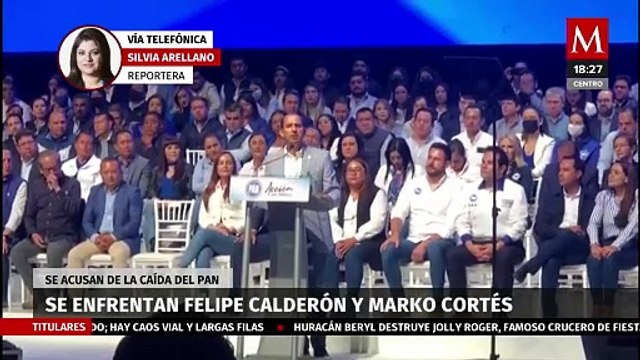 Por situación actual del PAN, Felipe Calderón y Marko Cortés se enfrentan en redes sociales
