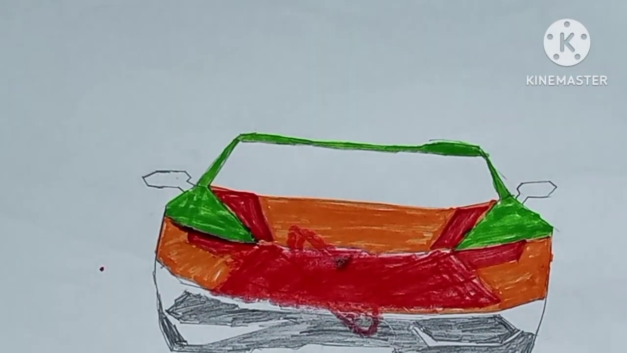how to draw Lamborghini car