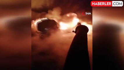 Akaryakıt tankerleri çarpıştı, sürücü alevler arasında sıkışarak can verdi