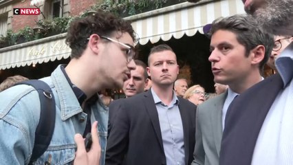 «Vous n'êtes pas capable de donner une consigne de vote claire» : Gabriel Attal interpellé par un étudiant à Paris