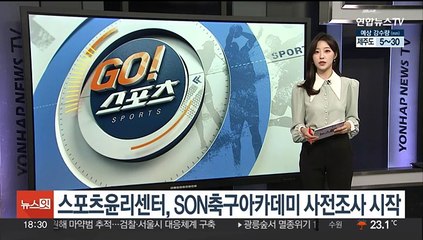 스포츠윤리센터, SON축구아카데미 사전조사 시작