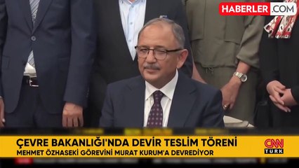 Çevre Bakanlığı'nda devir teslim töreni! Kurum ilk hedefi kentsel dönüşüm olarak belirledi