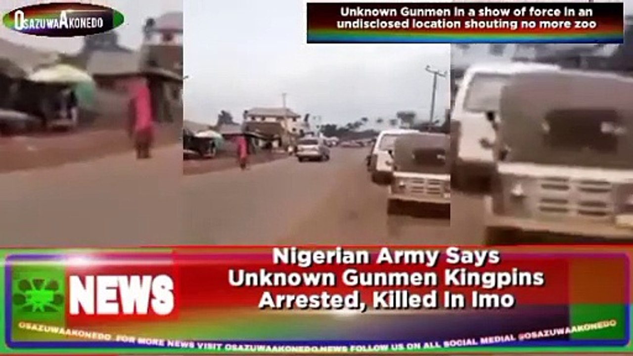 Nigerian Army Says Unknown Gunmen Kingpins Arrested, Killed In Imo ~ OsazuwaAkonedo