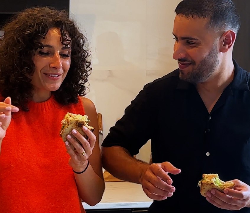 2 sous de table : le sandwich triangle du chef N-Zem
