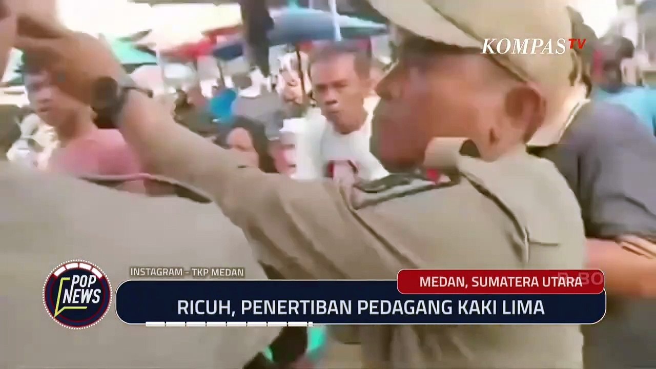 Pedagang Pasar Sukaramai Ricuh Penertiban Pedagang Kaki Lima