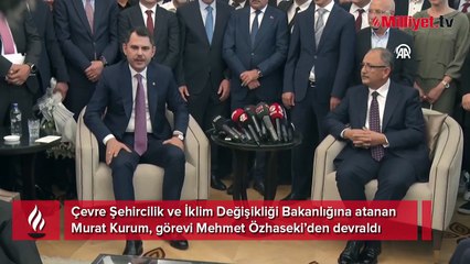 Download Video: Çevre Bakanlığı'nda devir teslim töreni! Murat Kurum görevi devraldı