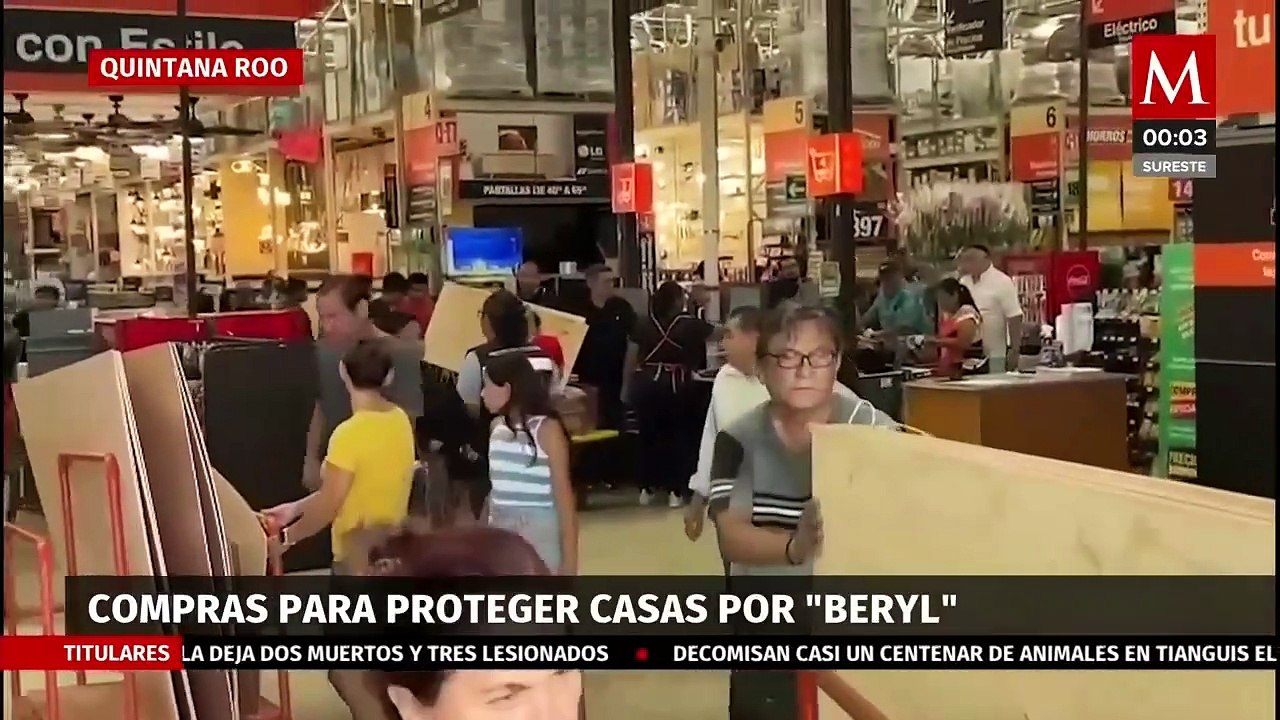 Preparativos urgentes en Quintana Roo y Yucatán ante la amenaza del huracán 'Beryl'