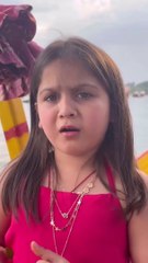 Little girl excited during her visit in Kashmir Valley