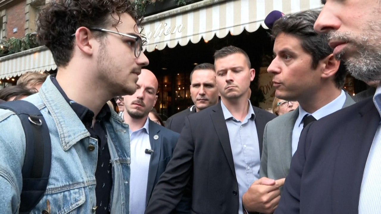 « Vous n'avez pas le droit de laisser le monde à l'extrême droite » : Attal interpellé par un étudiant à Paris