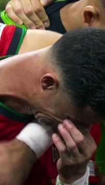 Cristiano Ronaldo crying after he missed a penalty against Slovenia at Euro 2024