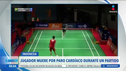 Jugador de badminton muere por un paro cardiaco durante un partido