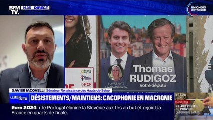 "Nos candidats ont pris leurs responsabilités": Xavier Iacovelli, sénateur Renaissance, réagit à quelques heures de la fin des candidatures pour le second tour