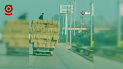 Bursa'da tehlikeli yolculuk kamerada