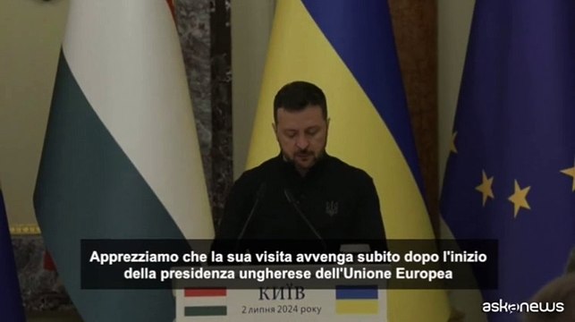 Zelensky a Orban: l'Ucraina ha bisogno di una pace giusta