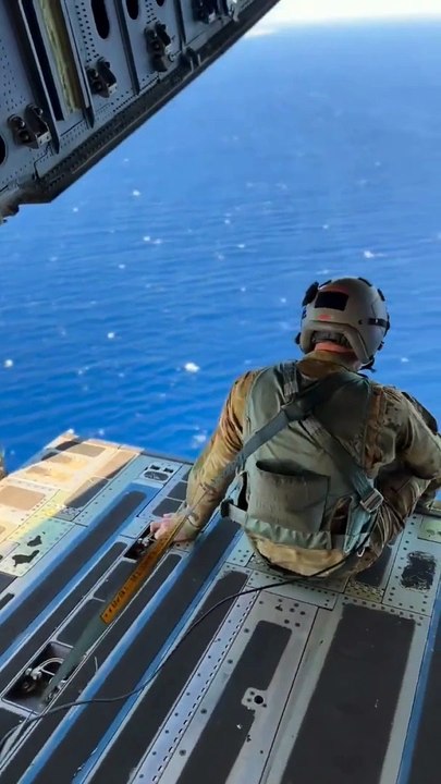 View from military aircraft