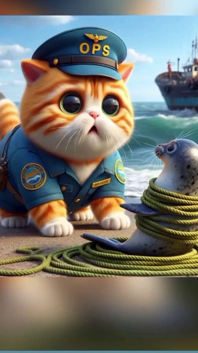Tom and injured seal