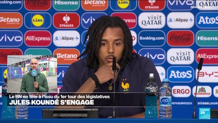 Euro-2024 : à quelques jours des législatives, Jules Kounde s'engage