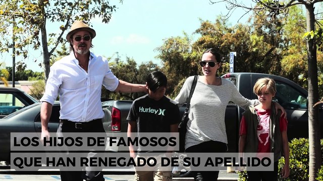 Los hijos de Brad Pitt no son los únicos los otros hijos de famosos que renegaron de sus padres y renunciaron a su apellido