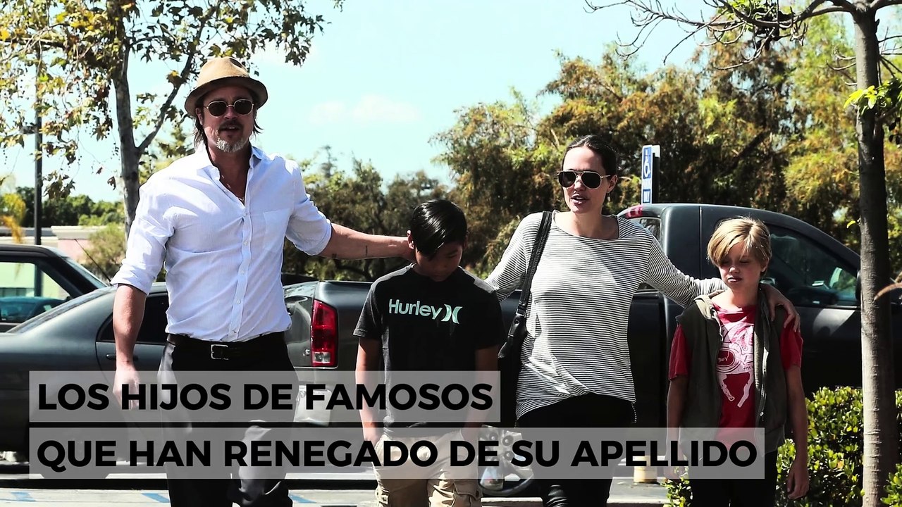 Los hijos de Brad Pitt no son los únicos los otros hijos de famosos que renegaron de sus padres y renunciaron a su apellido