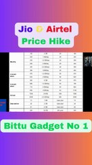Jio & Airtel Price Hike