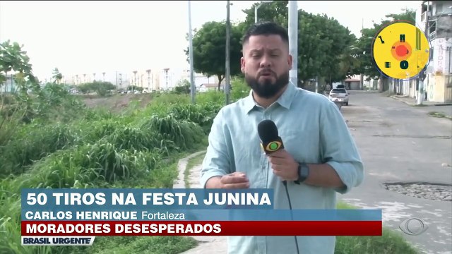 Tiros em festa junina: tiroteio assusta moradores em Fortaleza