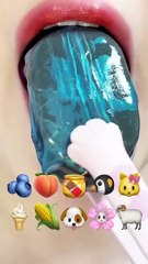 ASMR EMOJI FOOD  이모지 먹방 (sped up)