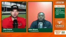 Miami LT Jalen Rivers talks leadership and early impressions of Cam Ward and Damien Martinez