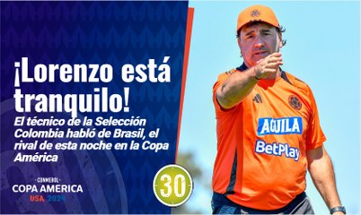 Con Brasil nunca se es favorito  Néstor Lorenzo está tranquilo