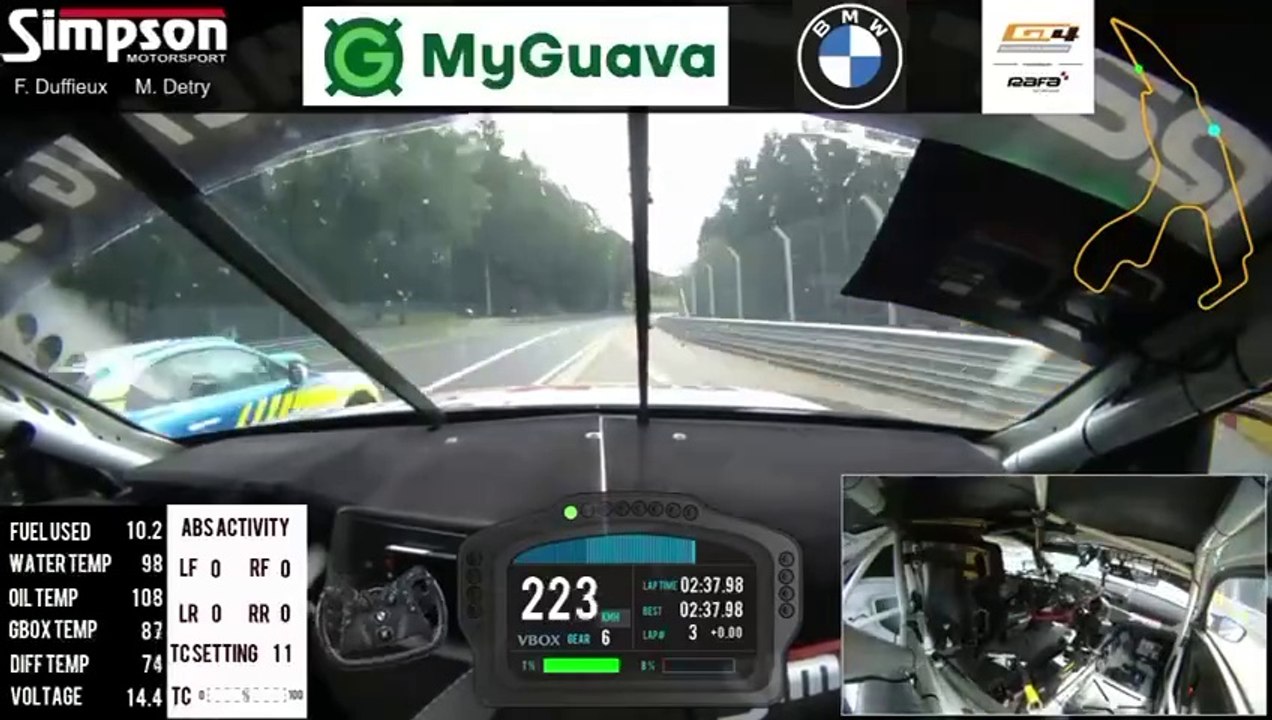 GT4 European Series 2024 Spa Race 2 Detry Crazy Pass On Grass